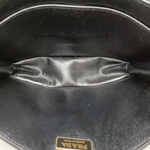 Pre-owned Prada Cahier tassen Leder Multicolour Leather×Denim 1BD045 shoulderbag | stylenewstar