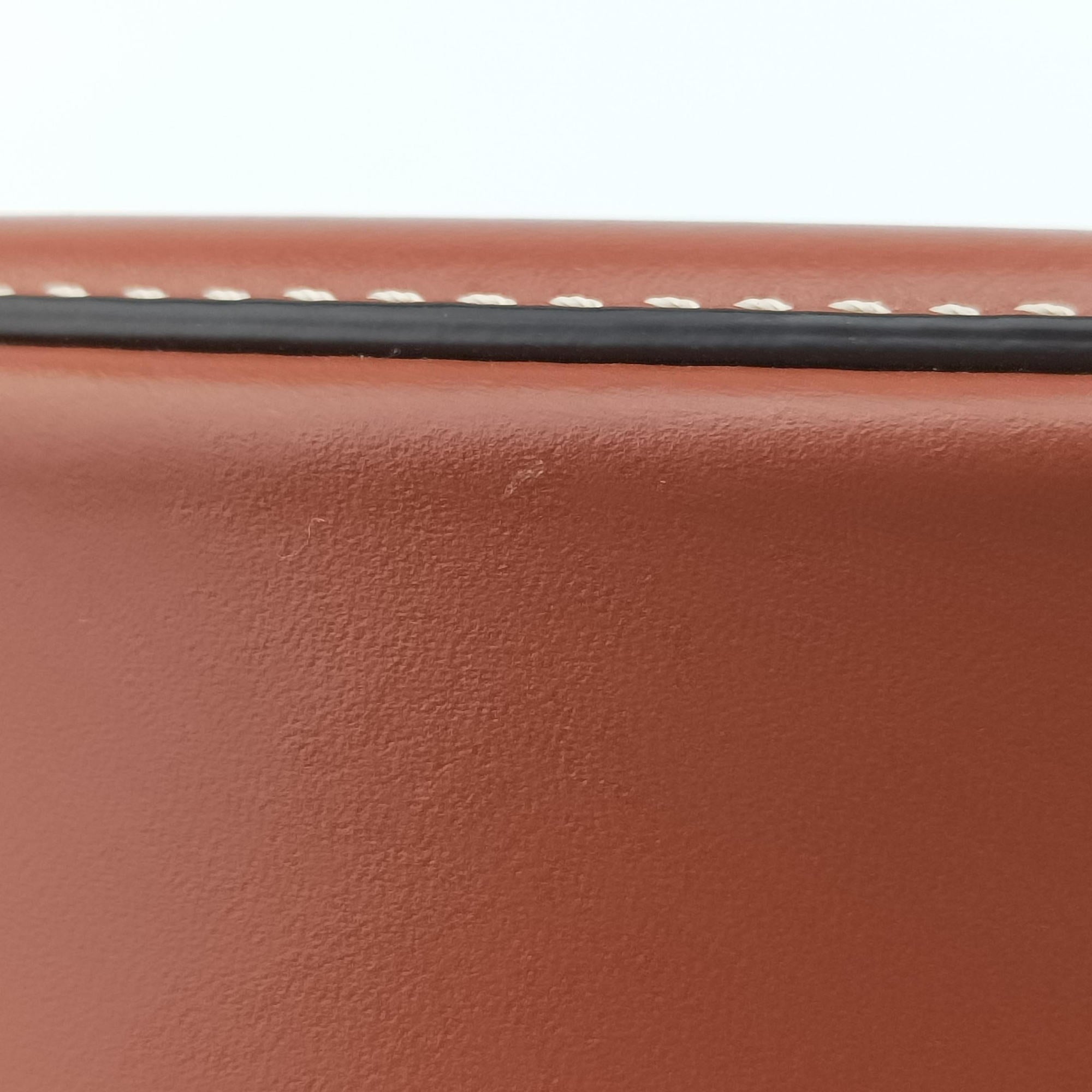 Pre-owned Celine Oval Purse Cuir Triomphe Brown Leather  shoulderbag | stylenewstar