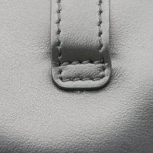 Pre-owned Miu Miu logo Black leather  bum bag/waist bag | stylenewstar