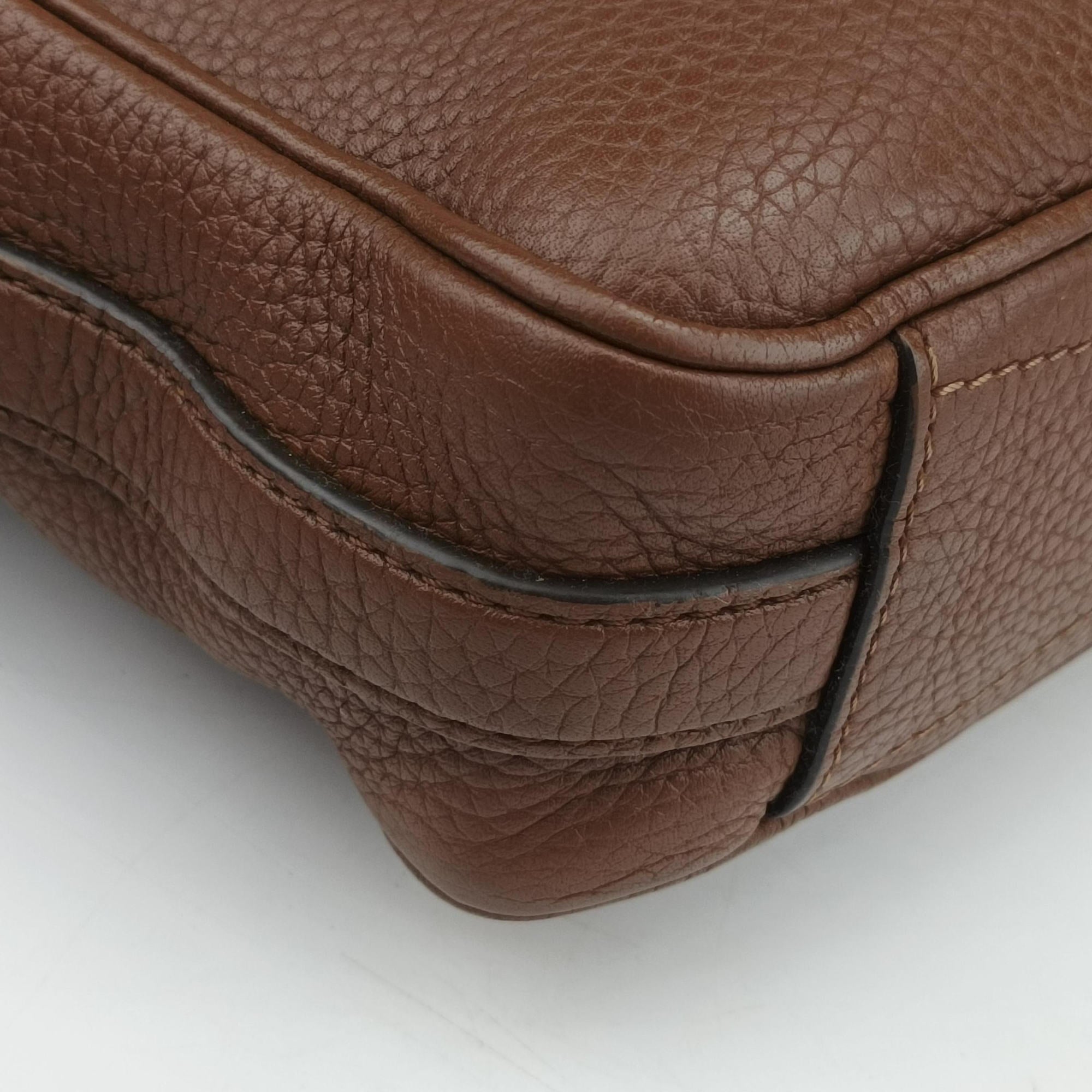 Pre-owned Louis Vuitton Armand Briefcase MM Havane Taurillon leather M54382 handbag | stylenewstar