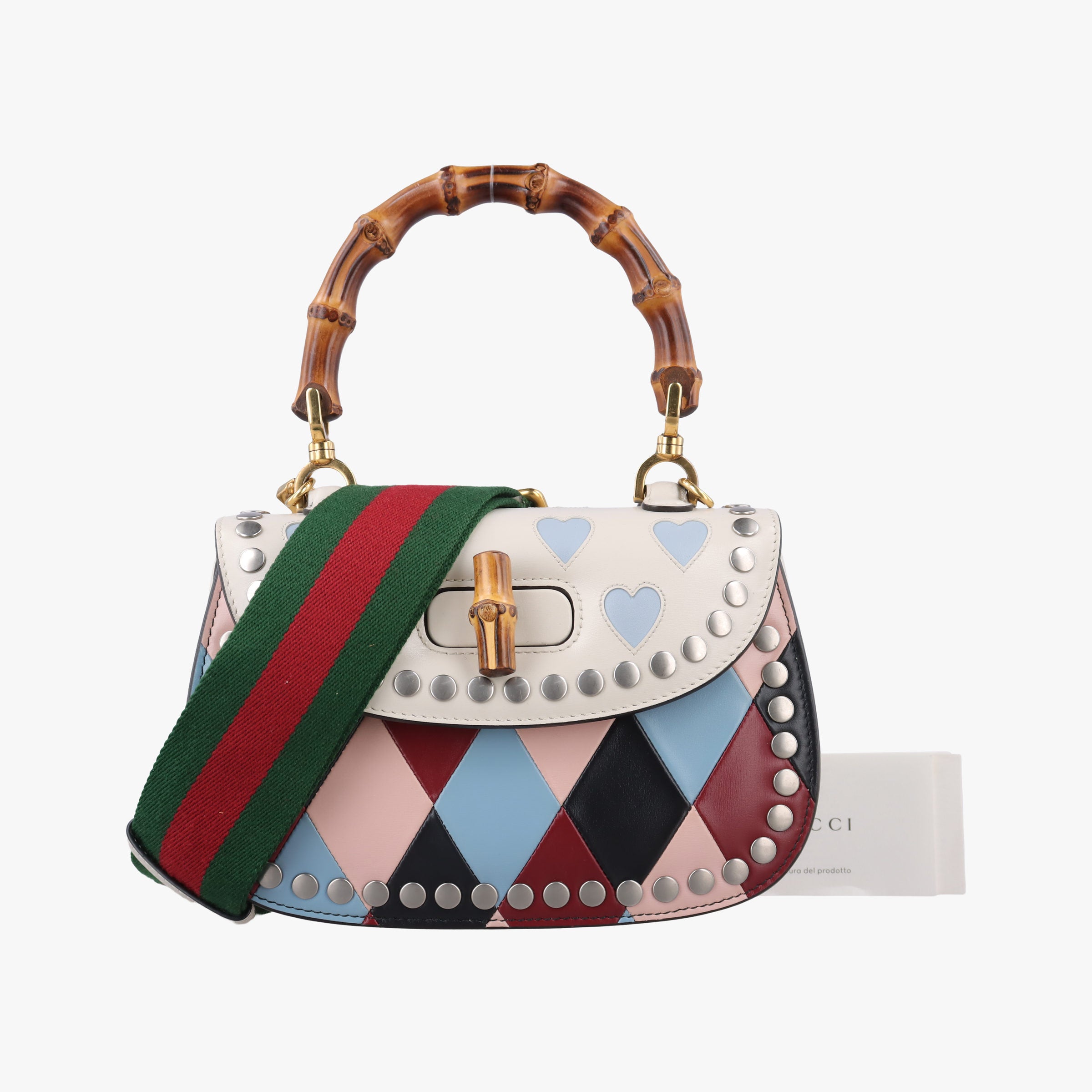 Secondhand Gucci New Bamboo Multicolor Leather 675797 shoulderbag | stylenewstar