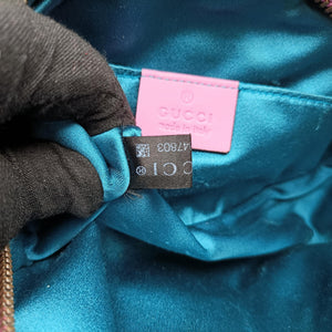 Secondhand Gucci GG Marmont Pink velour 476434 bum bag/waist bag | stylenewstar