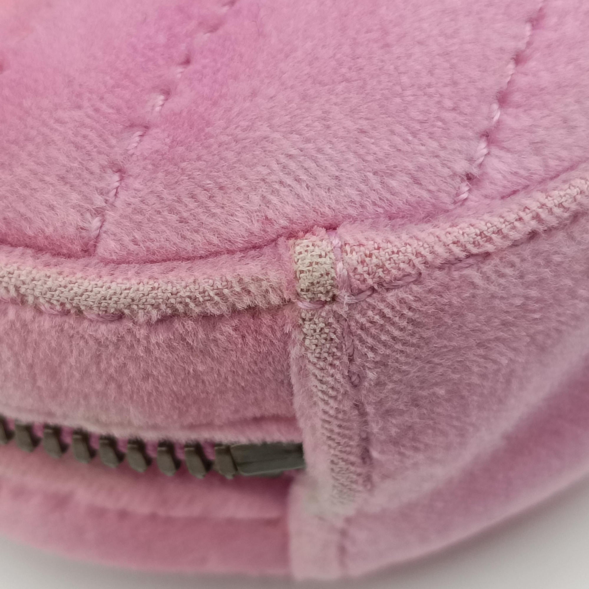 Secondhand Gucci GG Marmont Pink velour 476434 bum bag/waist bag | stylenewstar