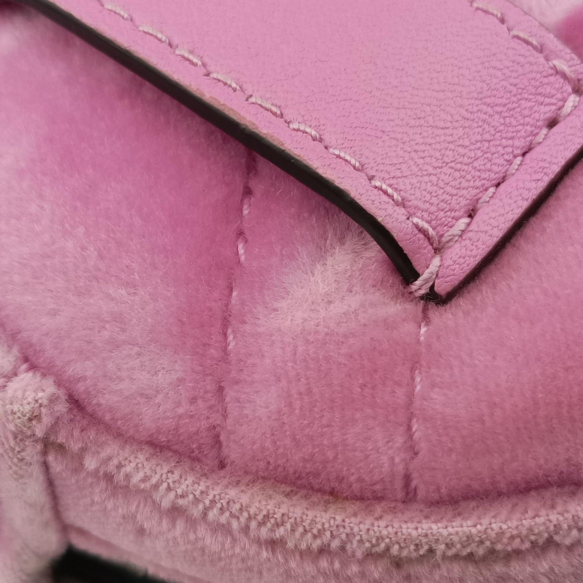 Secondhand Gucci GG Marmont Pink velour 476434 bum bag/waist bag | stylenewstar