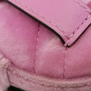 Secondhand Gucci GG Marmont Pink velour 476434 bum bag/waist bag | stylenewstar