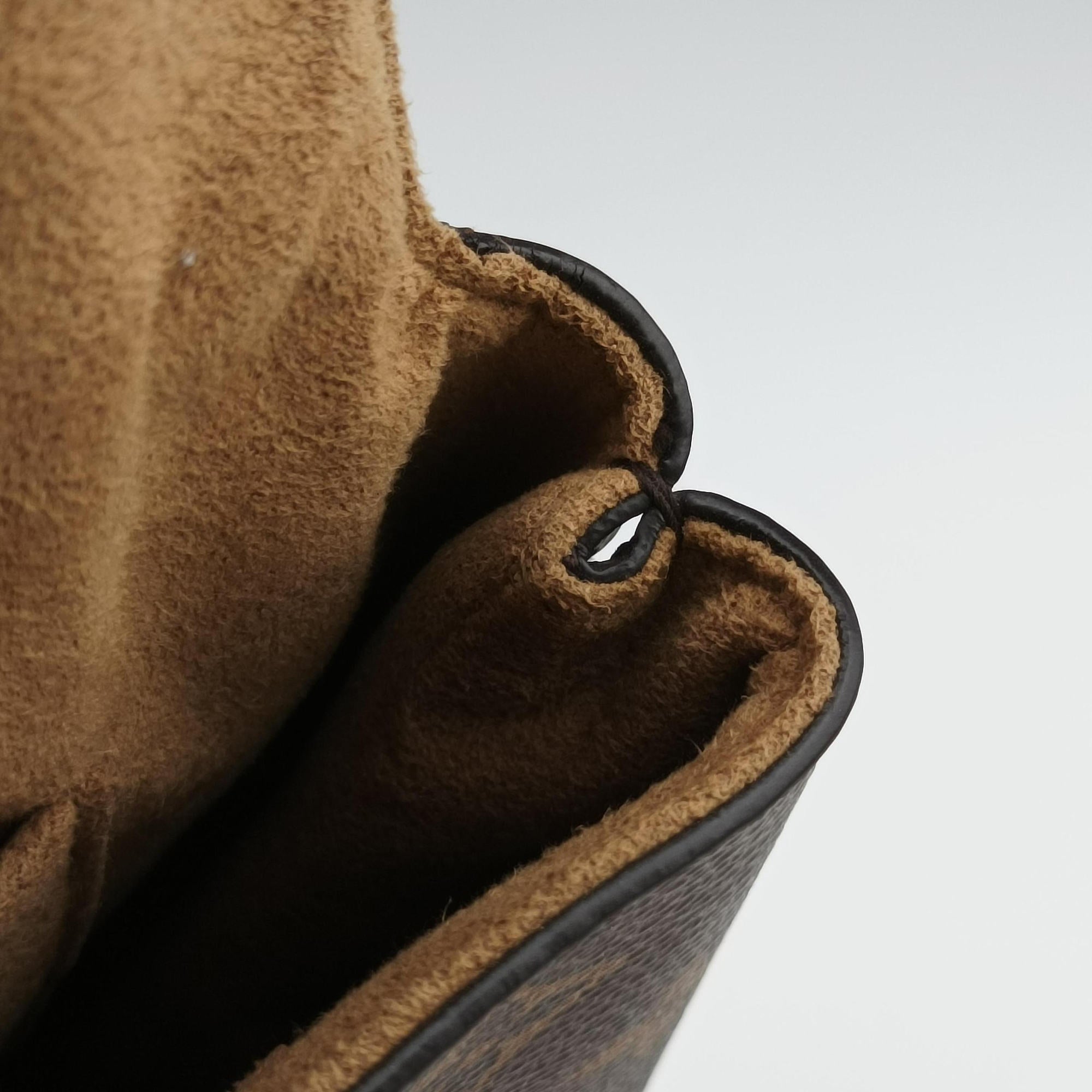 Pre-owned Louis Vuitton MARIGNAN Brown×COQUELICOT Monogram Canvas×calf leather M44544 shoulderbag | stylenewstar