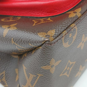 Pre-owned Louis Vuitton MARIGNAN Brown×COQUELICOT Monogram Canvas×calf leather M44544 shoulderbag | stylenewstar
