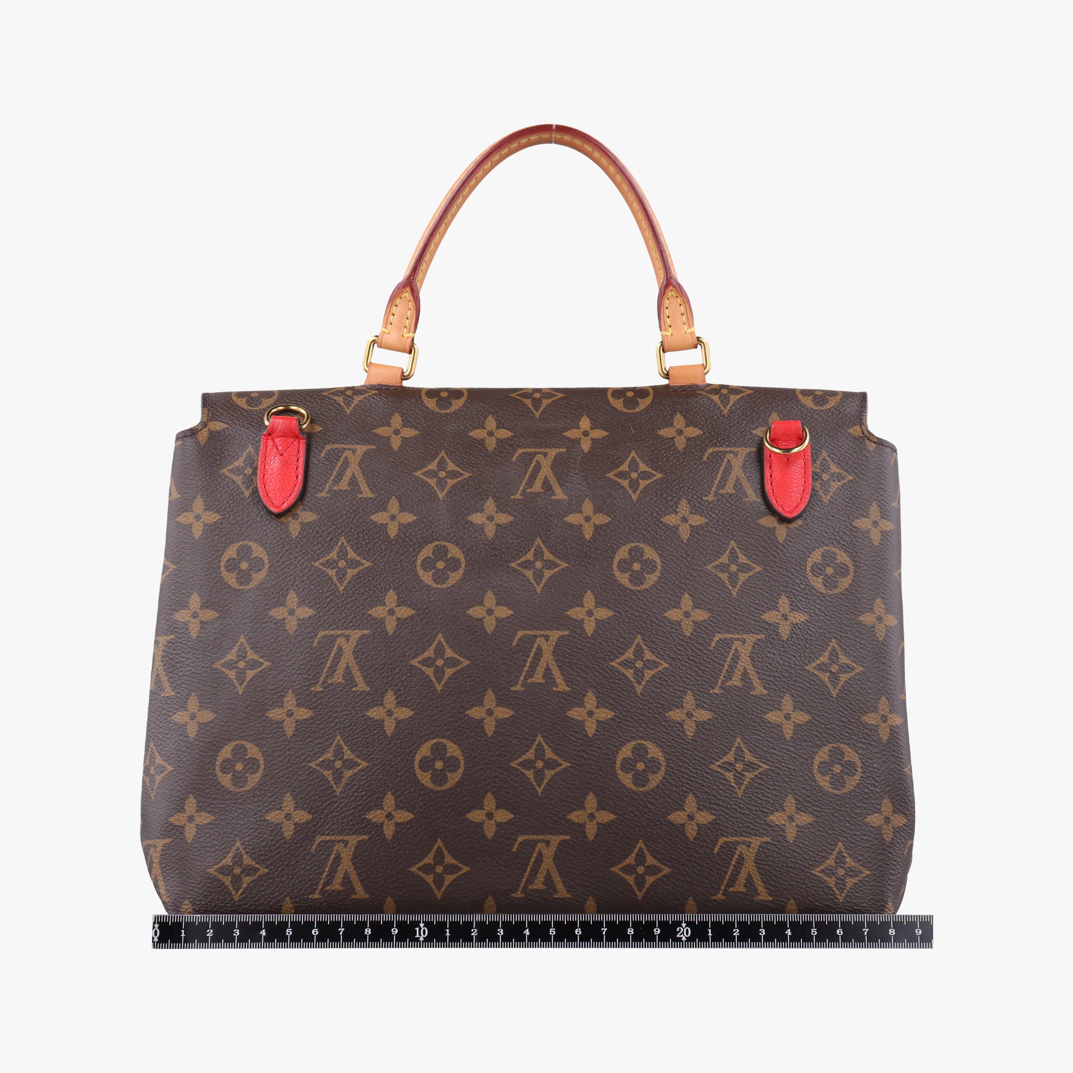 Pre-owned Louis Vuitton MARIGNAN Brown×COQUELICOT Monogram Canvas×calf leather M44544 shoulderbag | stylenewstar