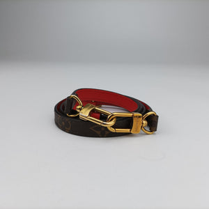 Pre-owned Louis Vuitton MARIGNAN Brown×COQUELICOT Monogram Canvas×calf leather M44544 shoulderbag | stylenewstar