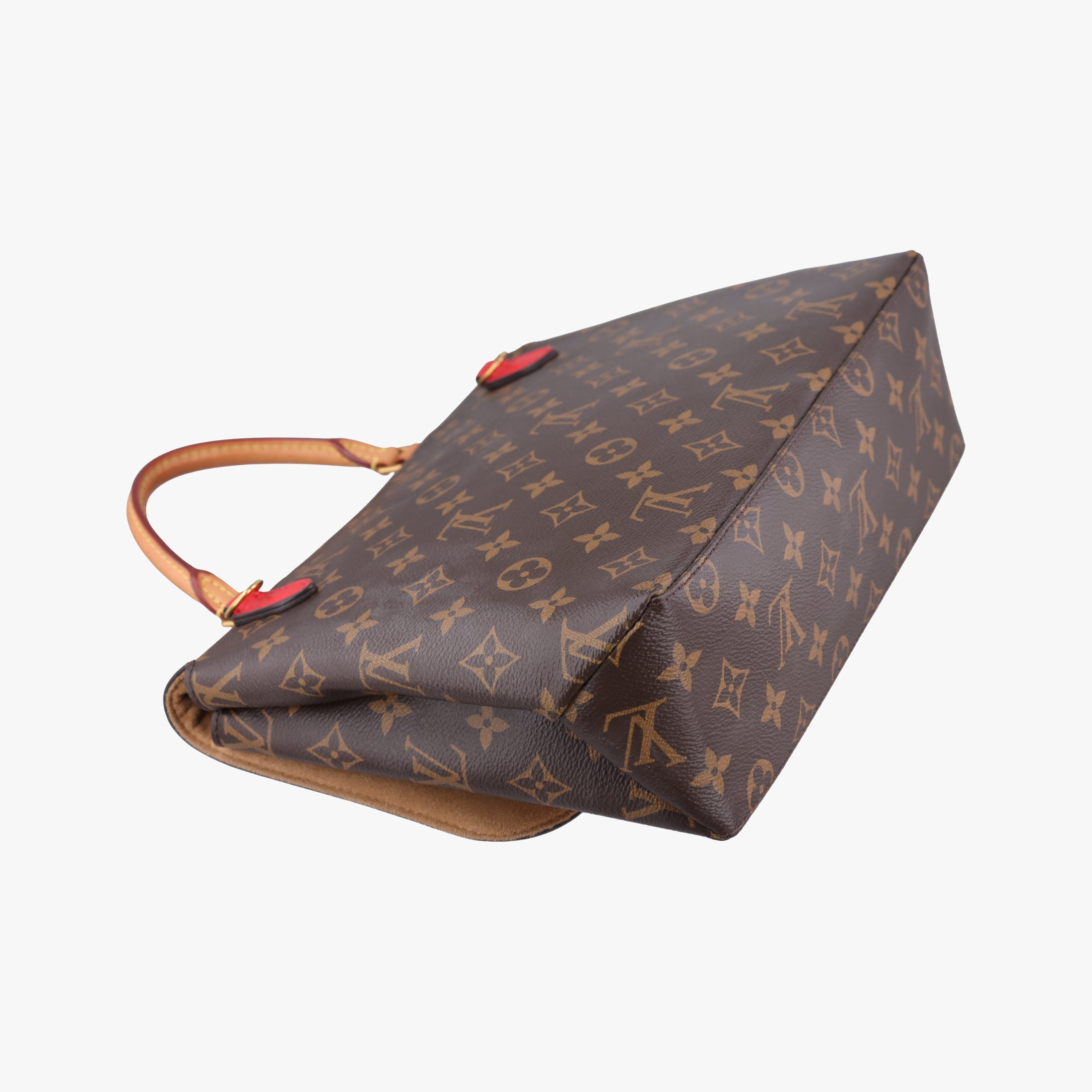 Pre-owned Louis Vuitton MARIGNAN Brown×COQUELICOT Monogram Canvas×calf leather M44544 shoulderbag | stylenewstar