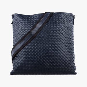 Secondhand Bottega Veneta Intrecciato Navy lambskin  shoulderbag | stylenewstar