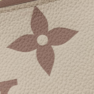 Vintage Louis Vuitton Bicolor Pochette Double Cream × Bois de Rose Monogram Empreinte M80084 shoulderbag | stylenewstar