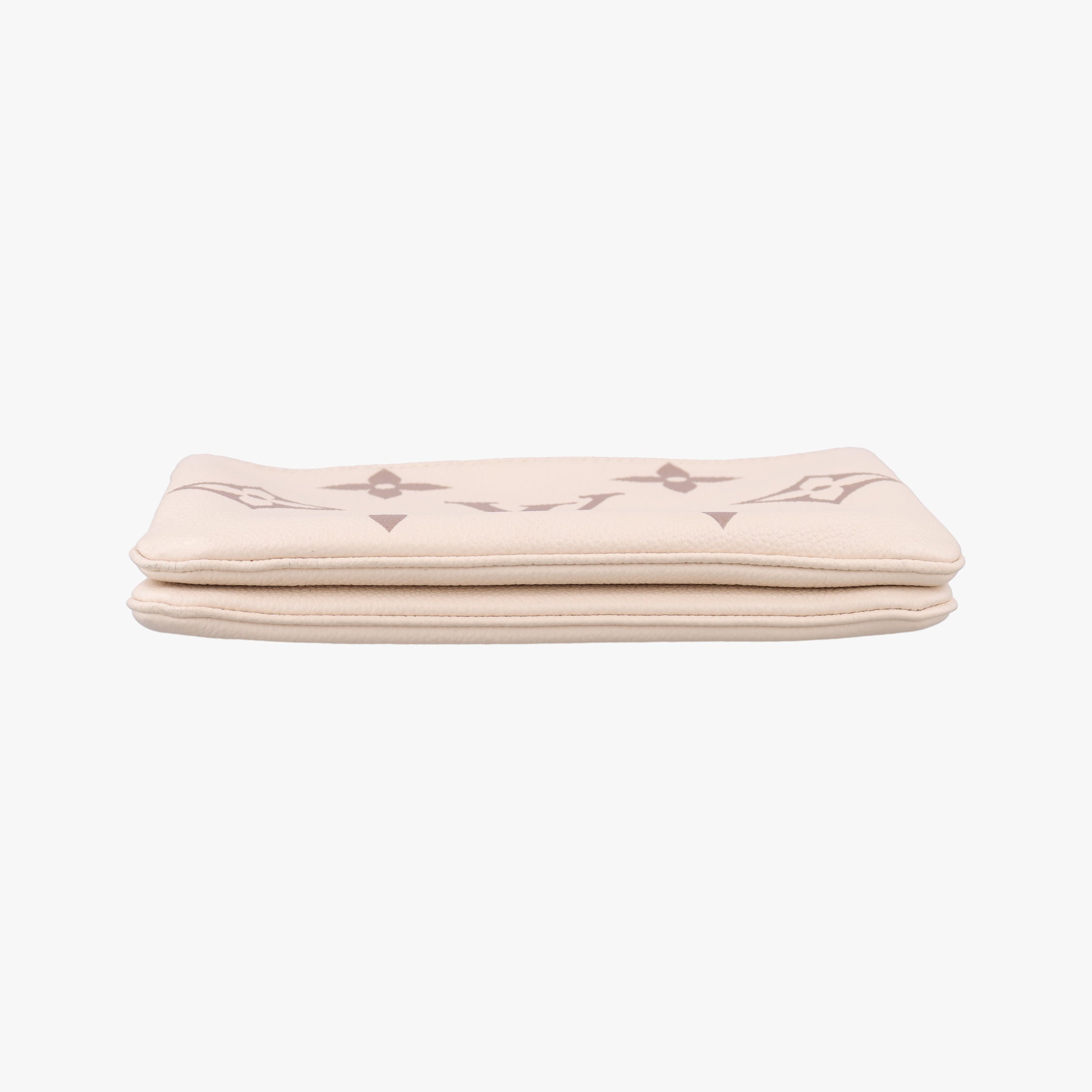 Vintage Louis Vuitton Bicolor Pochette Double Cream × Bois de Rose Monogram Empreinte M80084 shoulderbag | stylenewstar