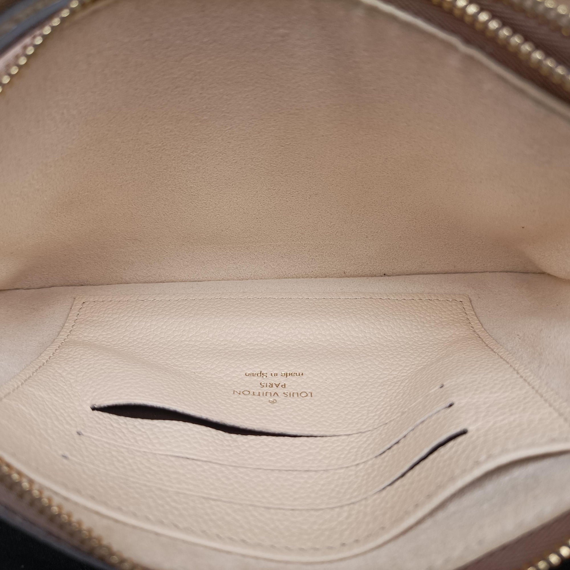 Vintage Louis Vuitton Bicolor Pochette Double Cream × Bois de Rose Monogram Empreinte M80084 shoulderbag | stylenewstar
