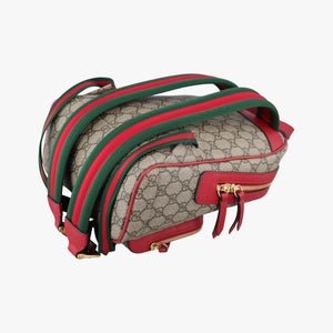 Pre-owned Gucci GG Supreme Tian Beige×Multi PVC coated canvas×Leather 427042 backpack/rucksack | stylenewstar
