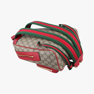 Pre-owned Gucci GG Supreme Tian Beige×Multi PVC coated canvas×Leather 427042 backpack/rucksack | stylenewstar