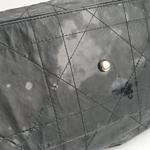 Pre-owned Christian Dior Le Trente Cannage Black Patent  shoulderbag | stylenewstar
