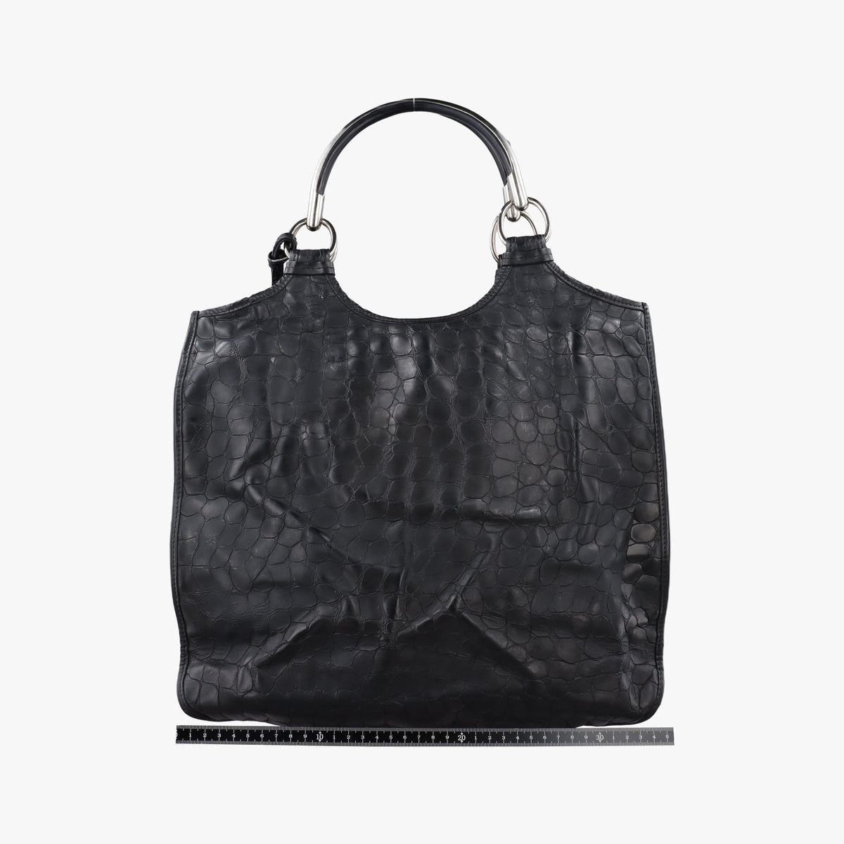 Vintage Christian Dior 61 Hobo Black Leather×Patent  handbag | stylenewstar