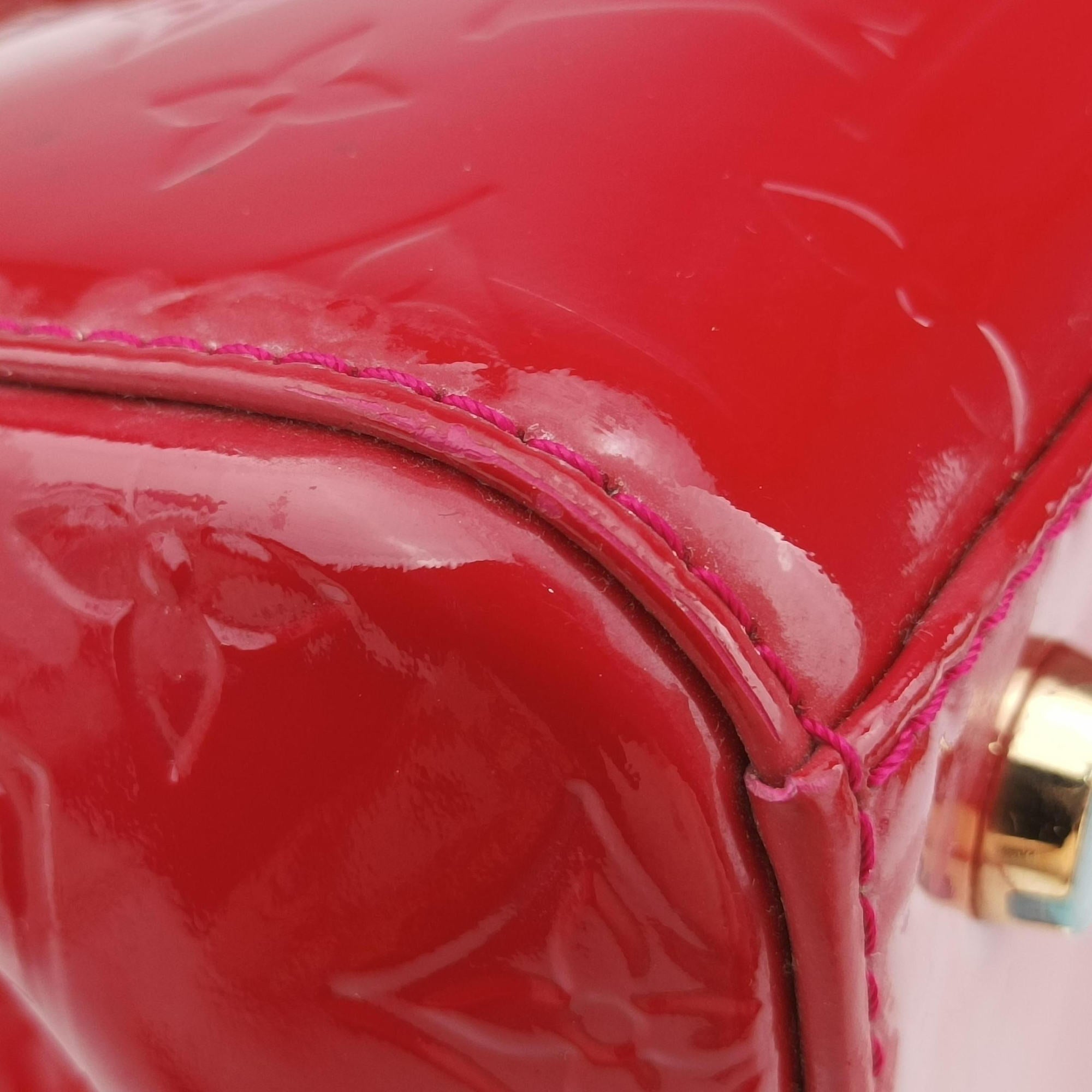 Pre-owned Louis Vuitton Brea MM ROSE INDIEN Vernis M91798 shoulderbag | stylenewstar
