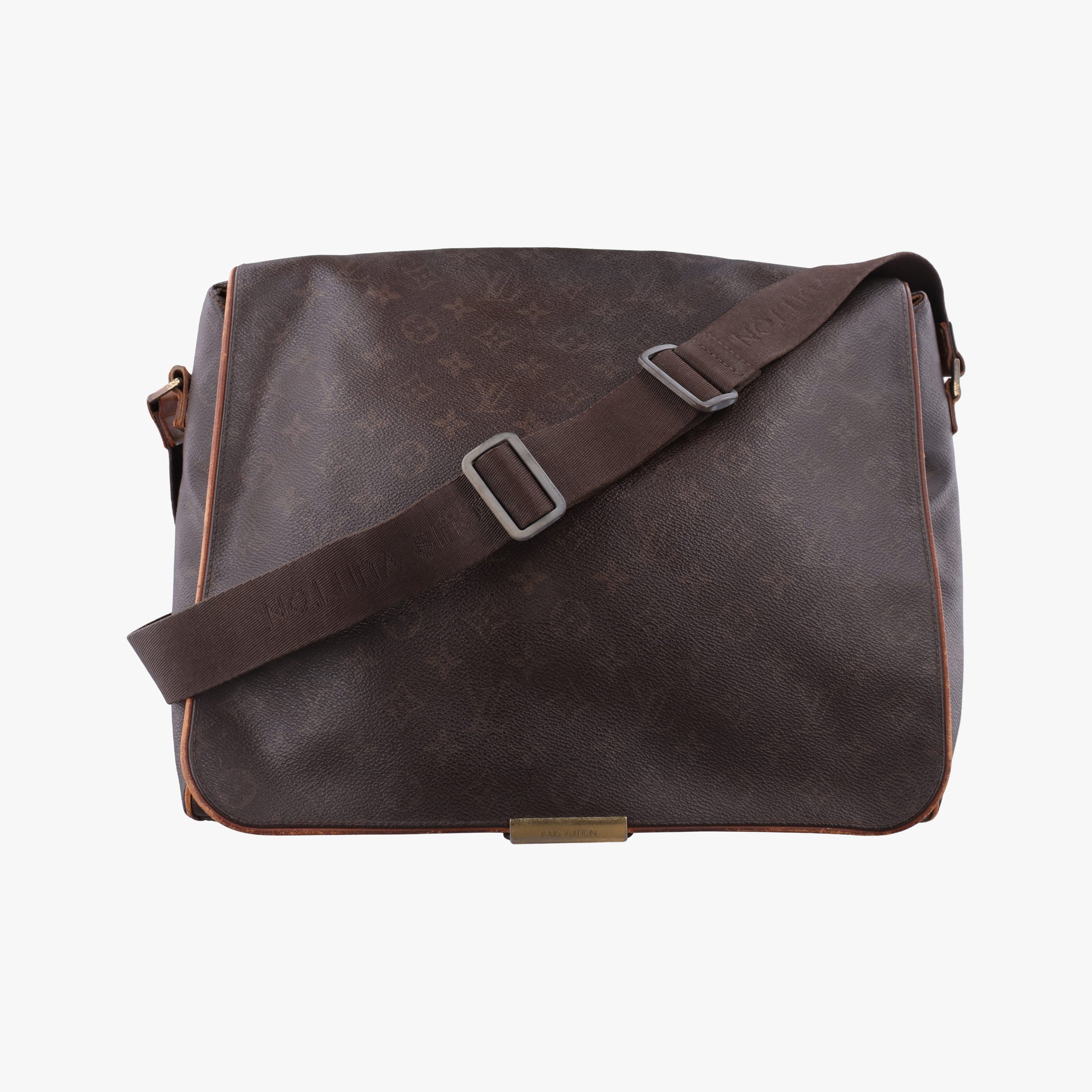 Pre-owned Louis Vuitton Abbesses Messenger Brown Monogram Coated Canvas  × Leather M45257 shoulderbag | stylenewstar