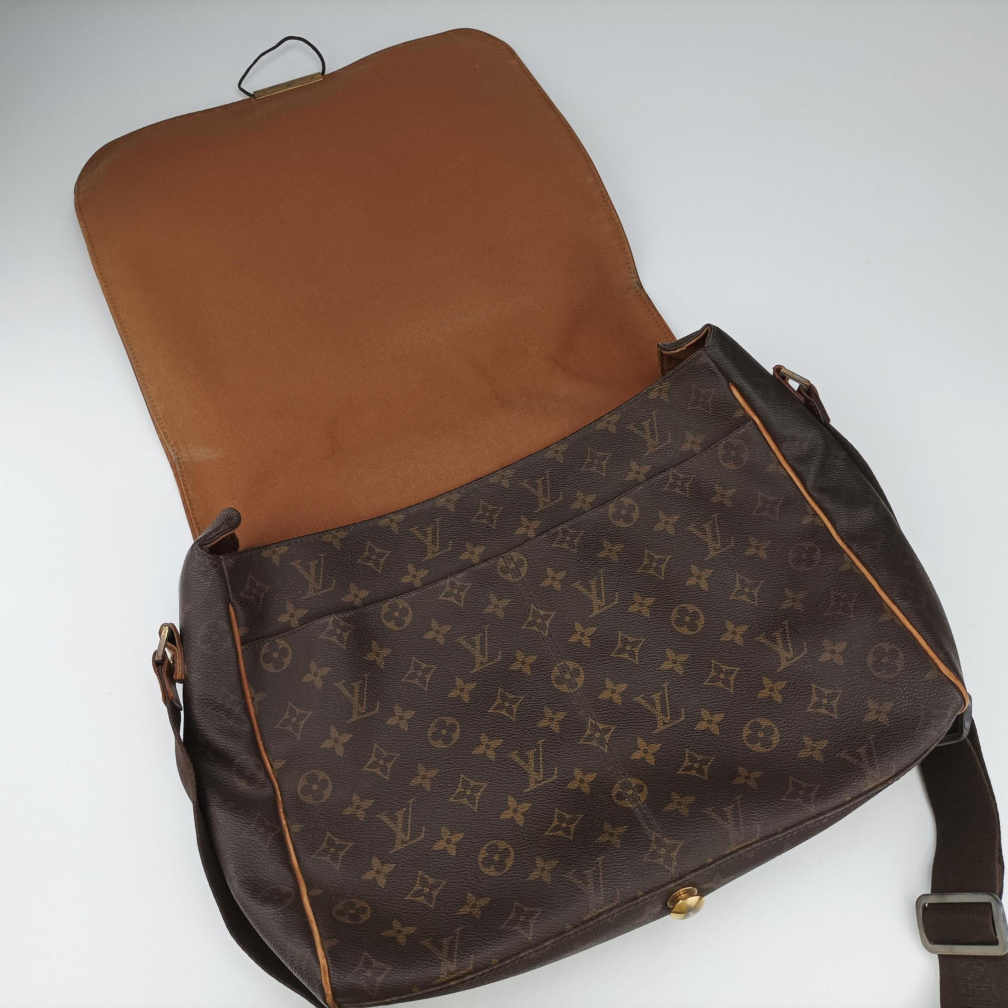 Pre-owned Louis Vuitton Abbesses Messenger Brown Monogram Coated Canvas  × Leather M45257 shoulderbag | stylenewstar