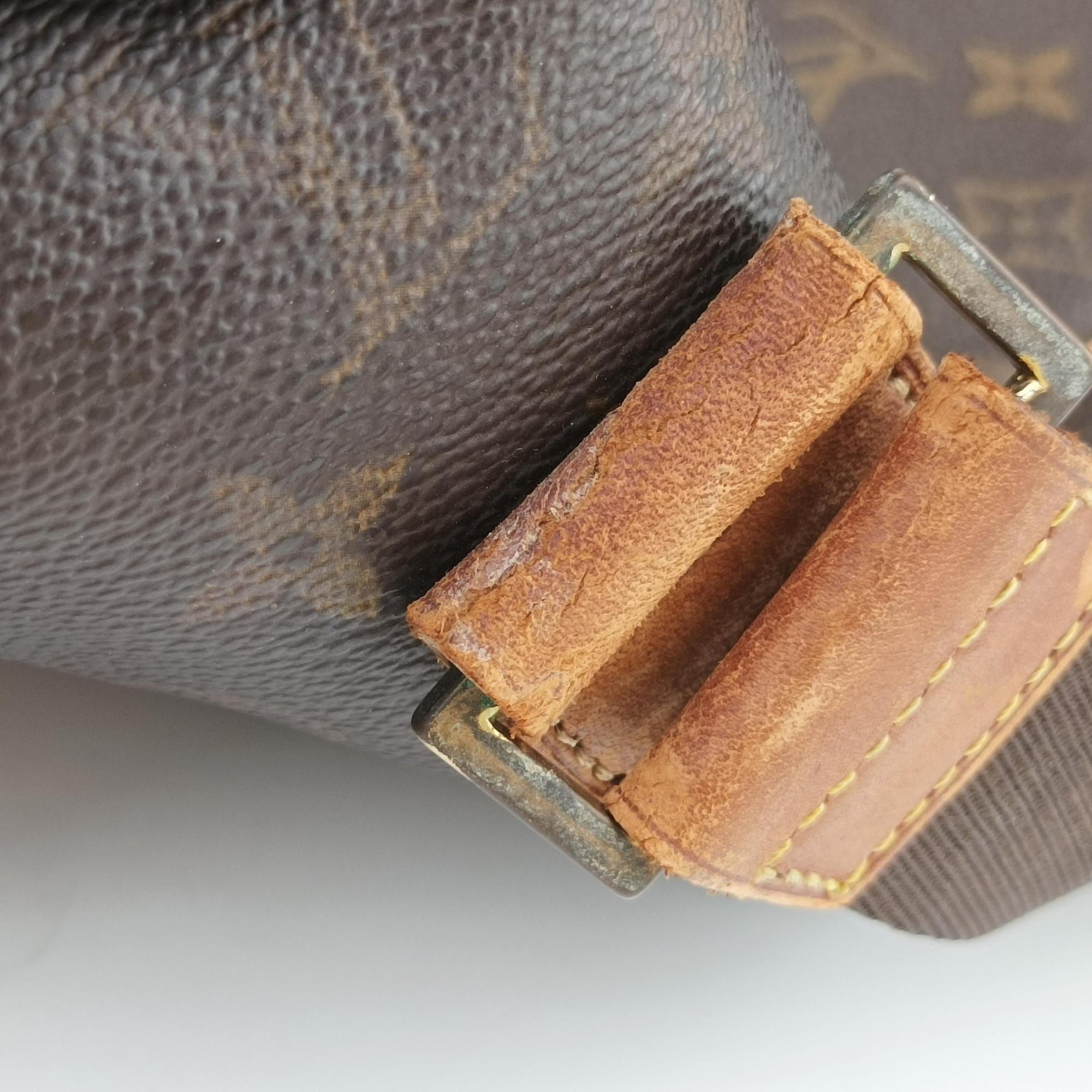 Pre-owned Louis Vuitton Abbesses Messenger Brown Monogram Coated Canvas  × Leather M45257 shoulderbag | stylenewstar