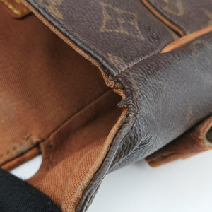 Pre-owned Louis Vuitton Abbesses Messenger Brown Monogram Coated Canvas  × Leather M45257 shoulderbag | stylenewstar