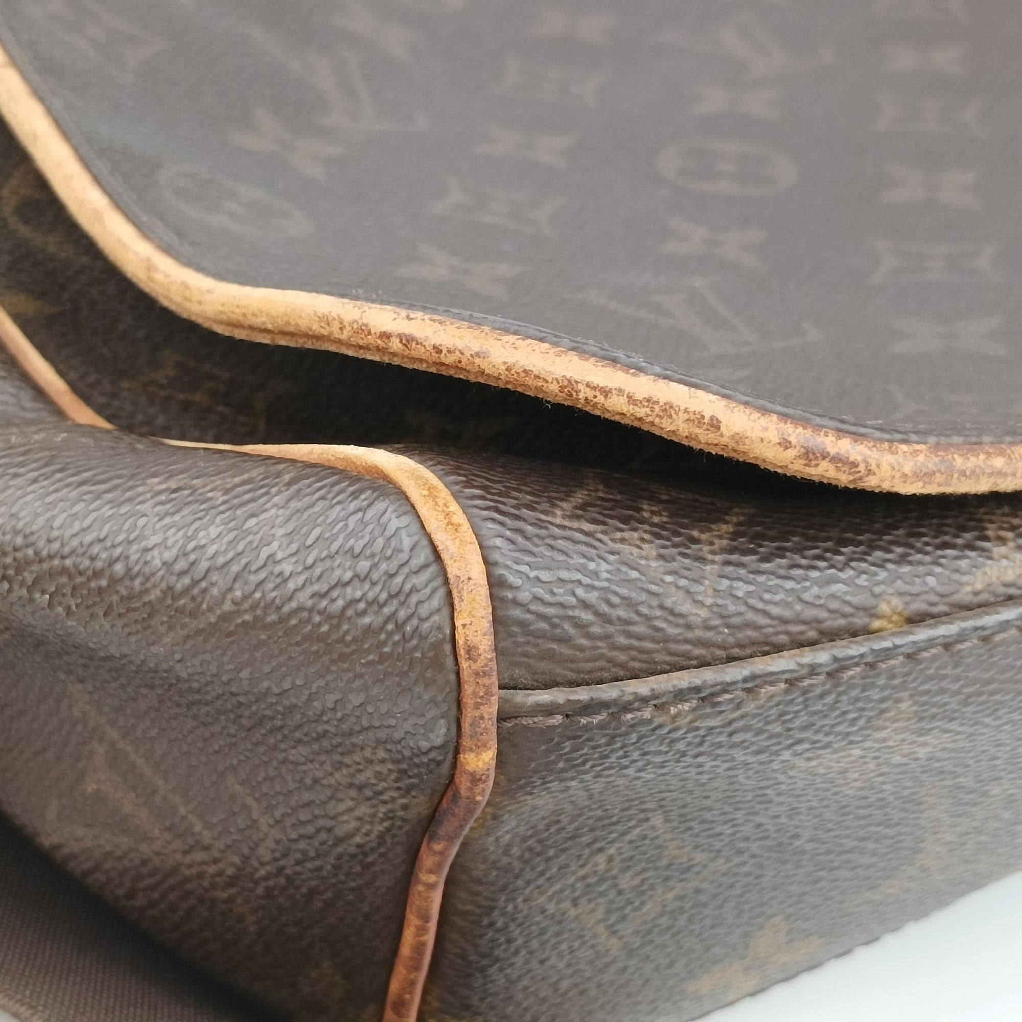 Pre-owned Louis Vuitton Abbesses Messenger Brown Monogram Coated Canvas  × Leather M45257 shoulderbag | stylenewstar