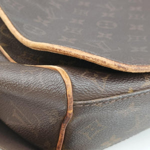Pre-owned Louis Vuitton Abbesses Messenger Brown Monogram Coated Canvas  × Leather M45257 shoulderbag | stylenewstar