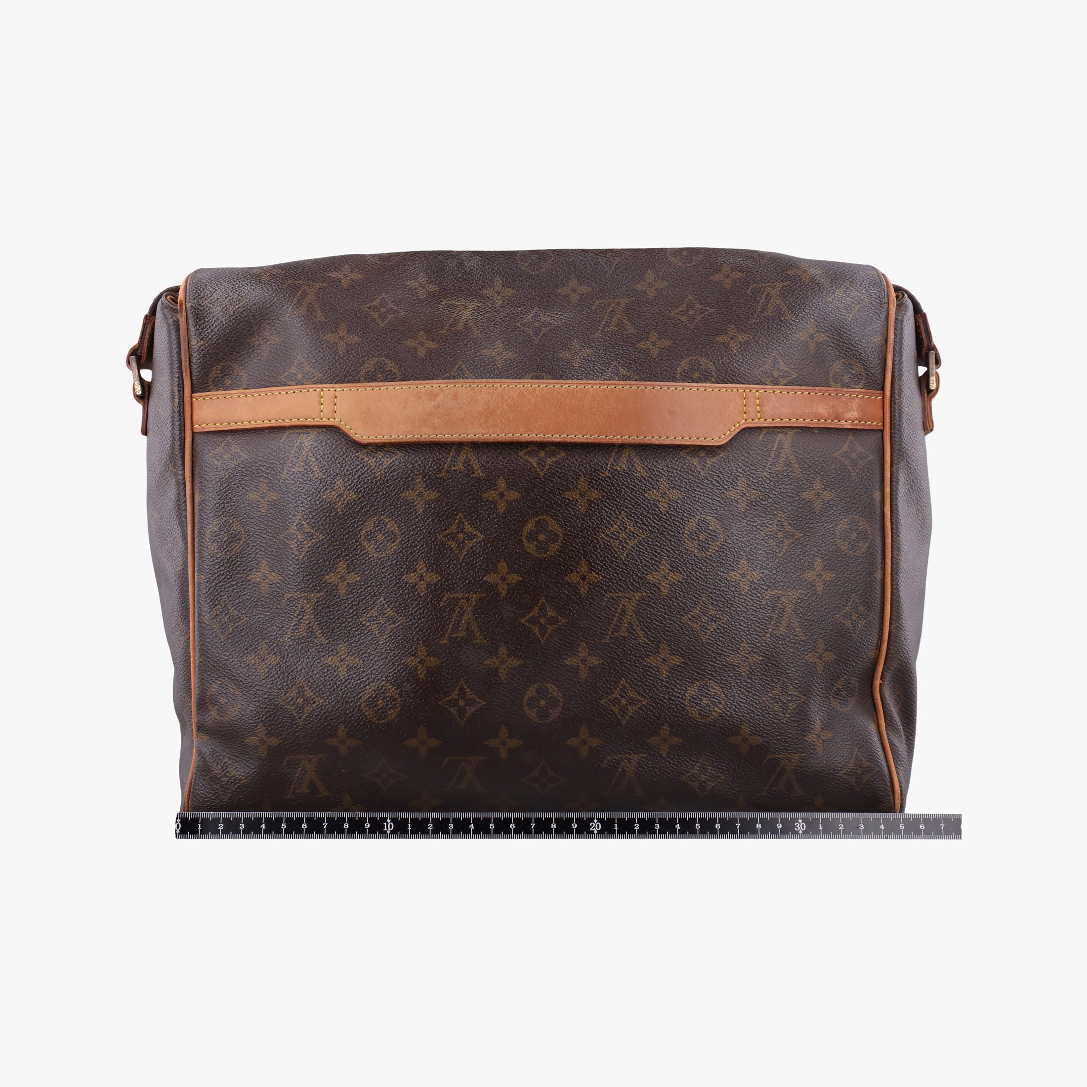Pre-owned Louis Vuitton Abbesses Messenger Brown Monogram Coated Canvas  × Leather M45257 shoulderbag | stylenewstar