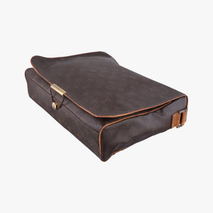 Pre-owned Louis Vuitton Abbesses Messenger Brown Monogram Coated Canvas  × Leather M45257 shoulderbag | stylenewstar