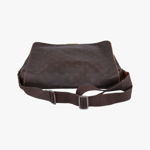Pre-owned Louis Vuitton Abbesses Messenger Brown Monogram Coated Canvas  × Leather M45257 shoulderbag | stylenewstar