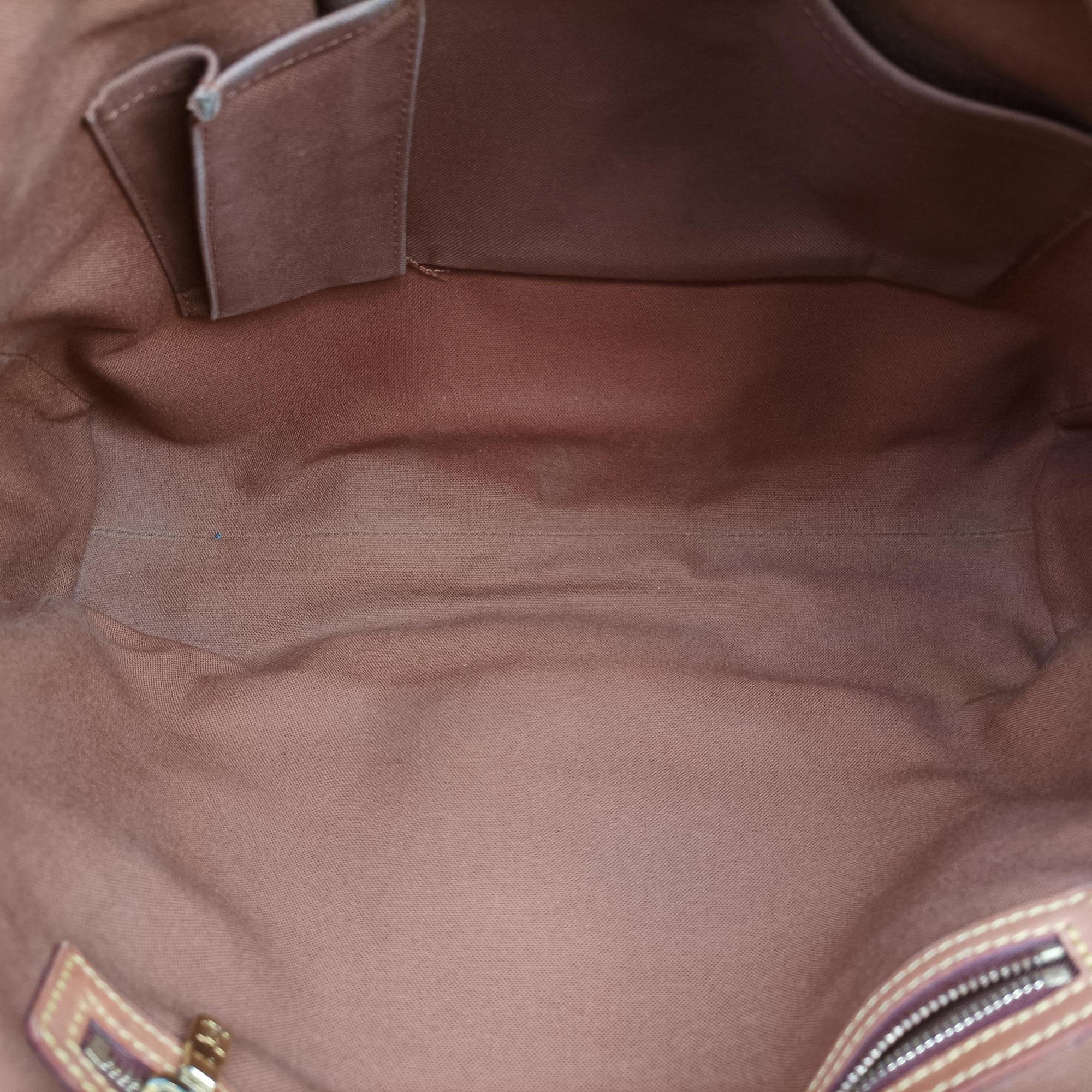 Pre-owned Louis Vuitton Abbesses Messenger Brown Monogram Coated Canvas  × Leather M45257 shoulderbag | stylenewstar