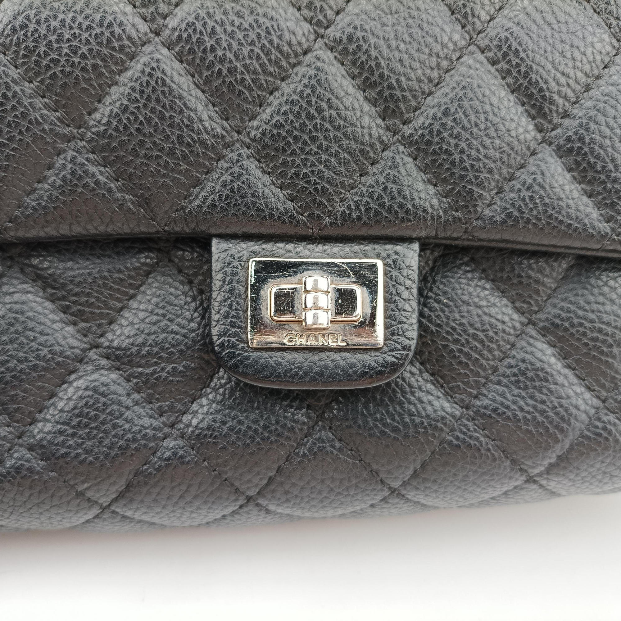Vintage Chanel Matelasse 2.55 Black pebbled U48753 bum bag/waist bag | stylenewstar