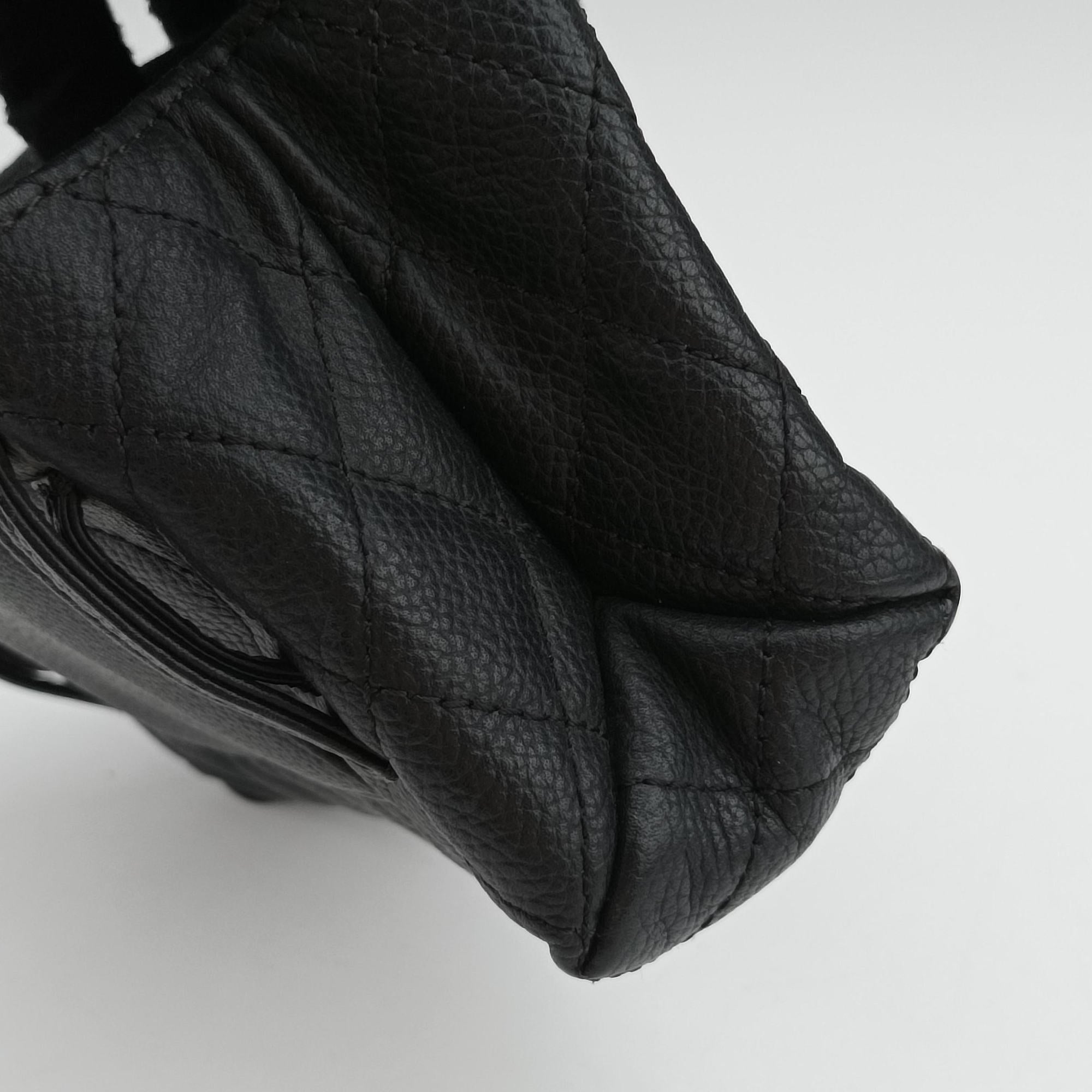Vintage Chanel Matelasse 2.55 Black pebbled U48753 bum bag/waist bag | stylenewstar