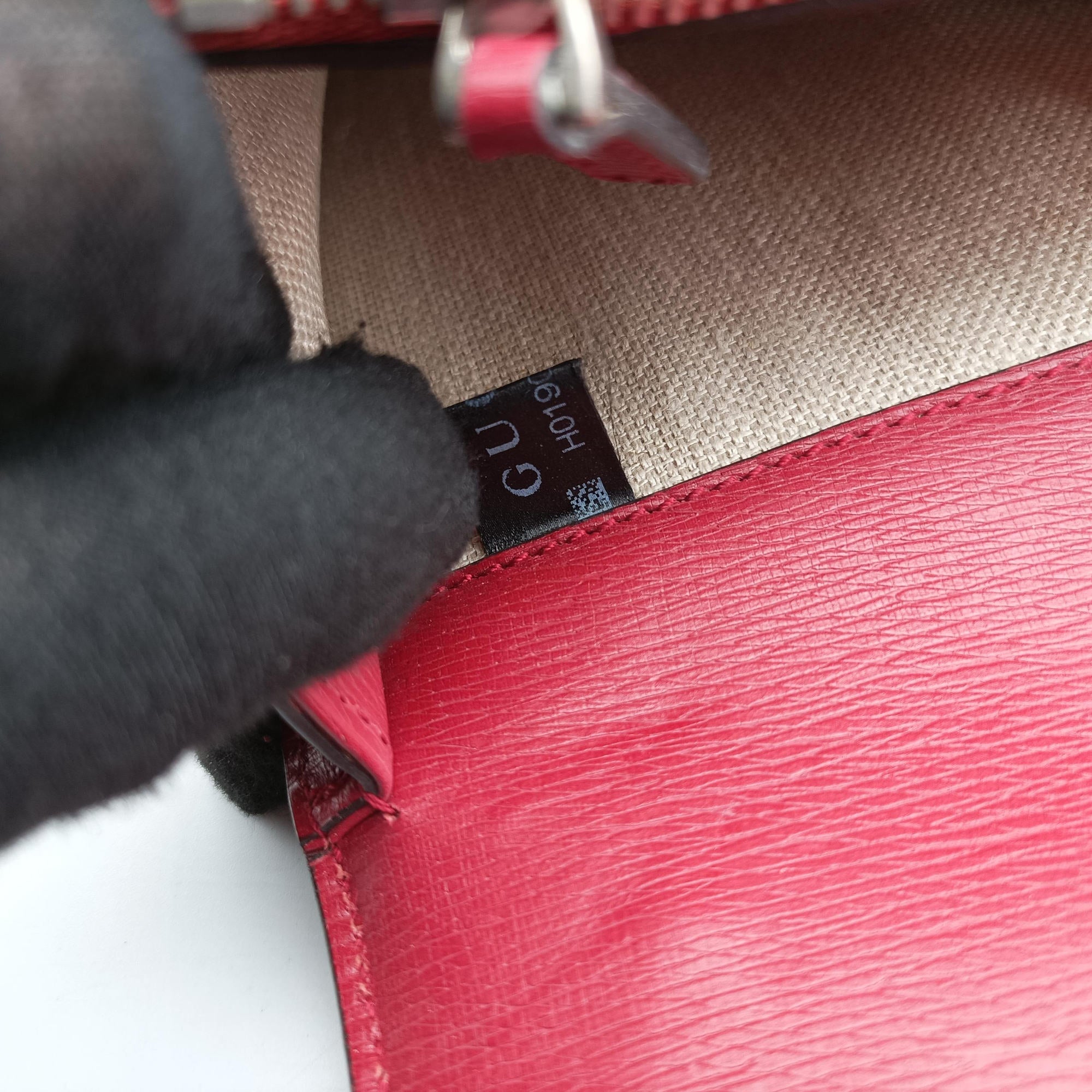 Pre-owned Gucci Dionysus Red×Multicolour Leather 400249 shoulderbag | stylenewstar