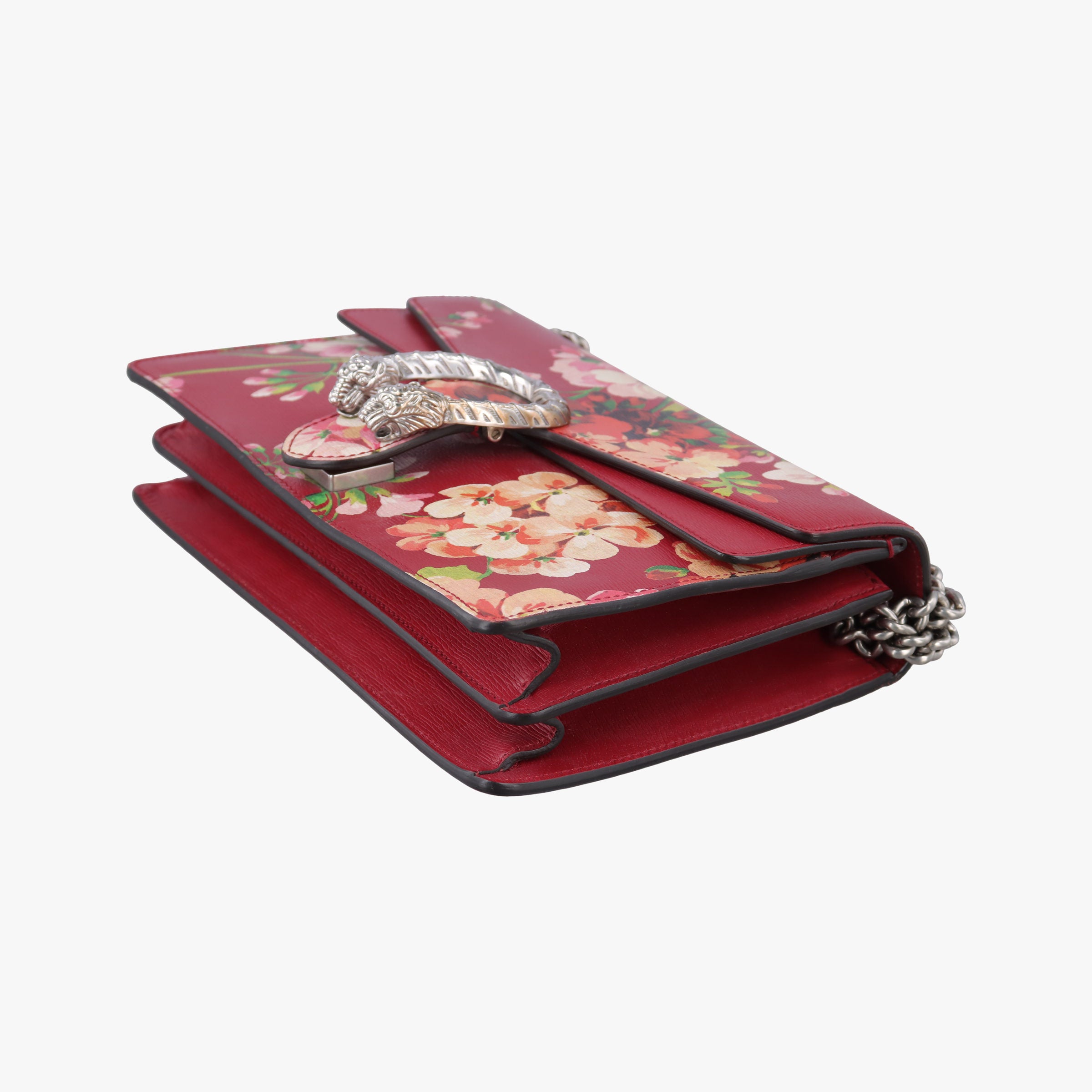 Pre-owned Gucci Dionysus Red×Multicolour Leather 400249 shoulderbag | stylenewstar