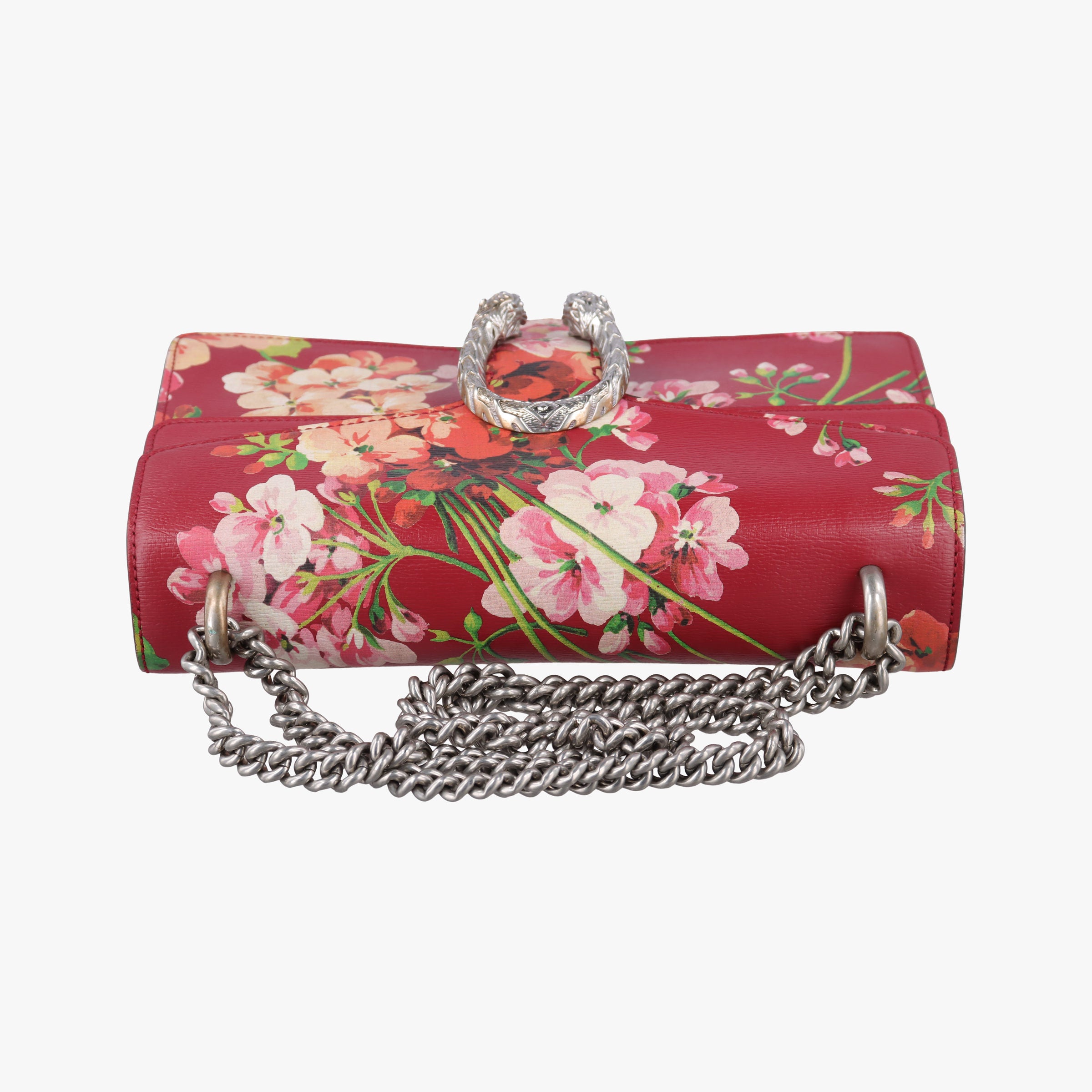 Pre-owned Gucci Dionysus Red×Multicolour Leather 400249 shoulderbag | stylenewstar