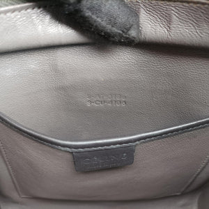 Pre-owned Celine luggage nano shopper Beige x Black x Purple leather x Suede  shoulderbag | stylenewstar