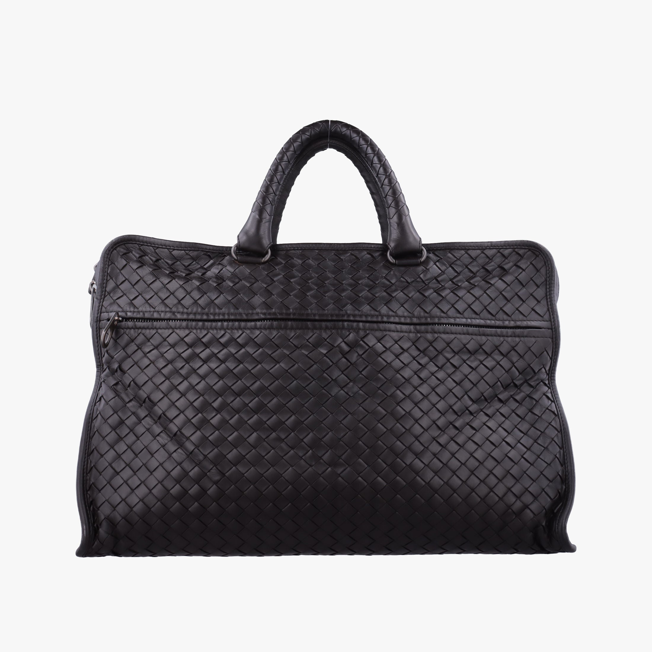 Pre-owned Bottega Veneta Intrecciato Brown lambskin  handbag | stylenewstar