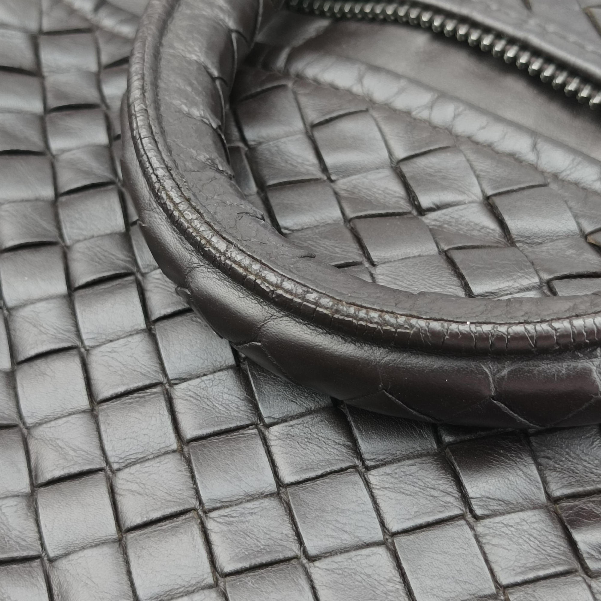 Pre-owned Bottega Veneta Intrecciato Brown lambskin  handbag | stylenewstar