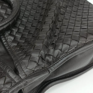 Pre-owned Bottega Veneta Intrecciato Brown lambskin  handbag | stylenewstar