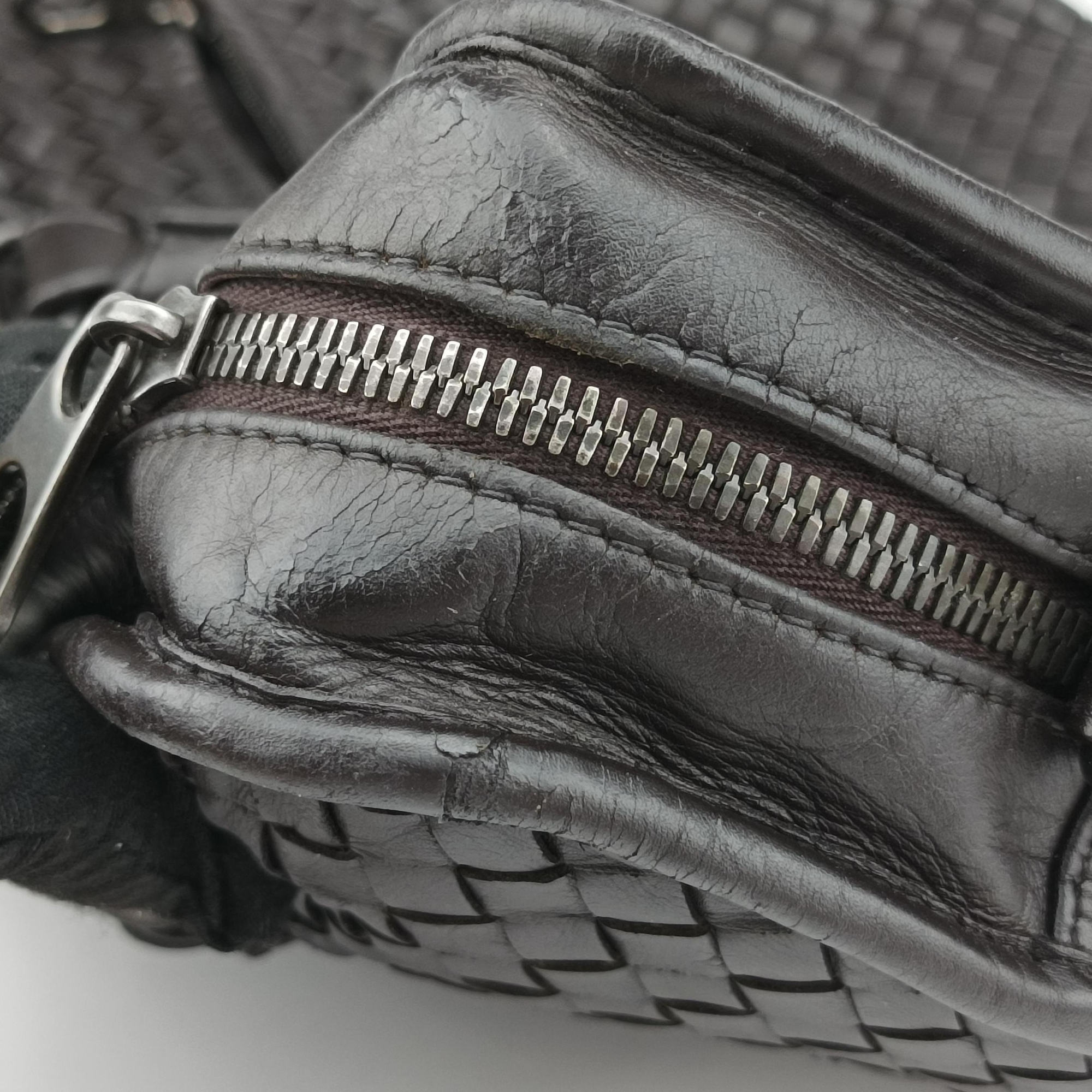 Pre-owned Bottega Veneta Intrecciato Brown lambskin  handbag | stylenewstar