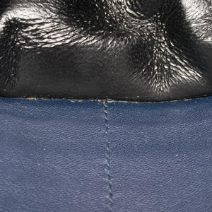 Pre-owned Yves Saint Laurent KATE Navy velour 491521 shoulderbag | stylenewstar