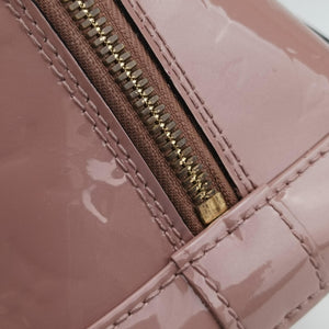 Secondhand Louis Vuitton ALMA PM Rose Velours Vernis M94767 handbag | stylenewstar