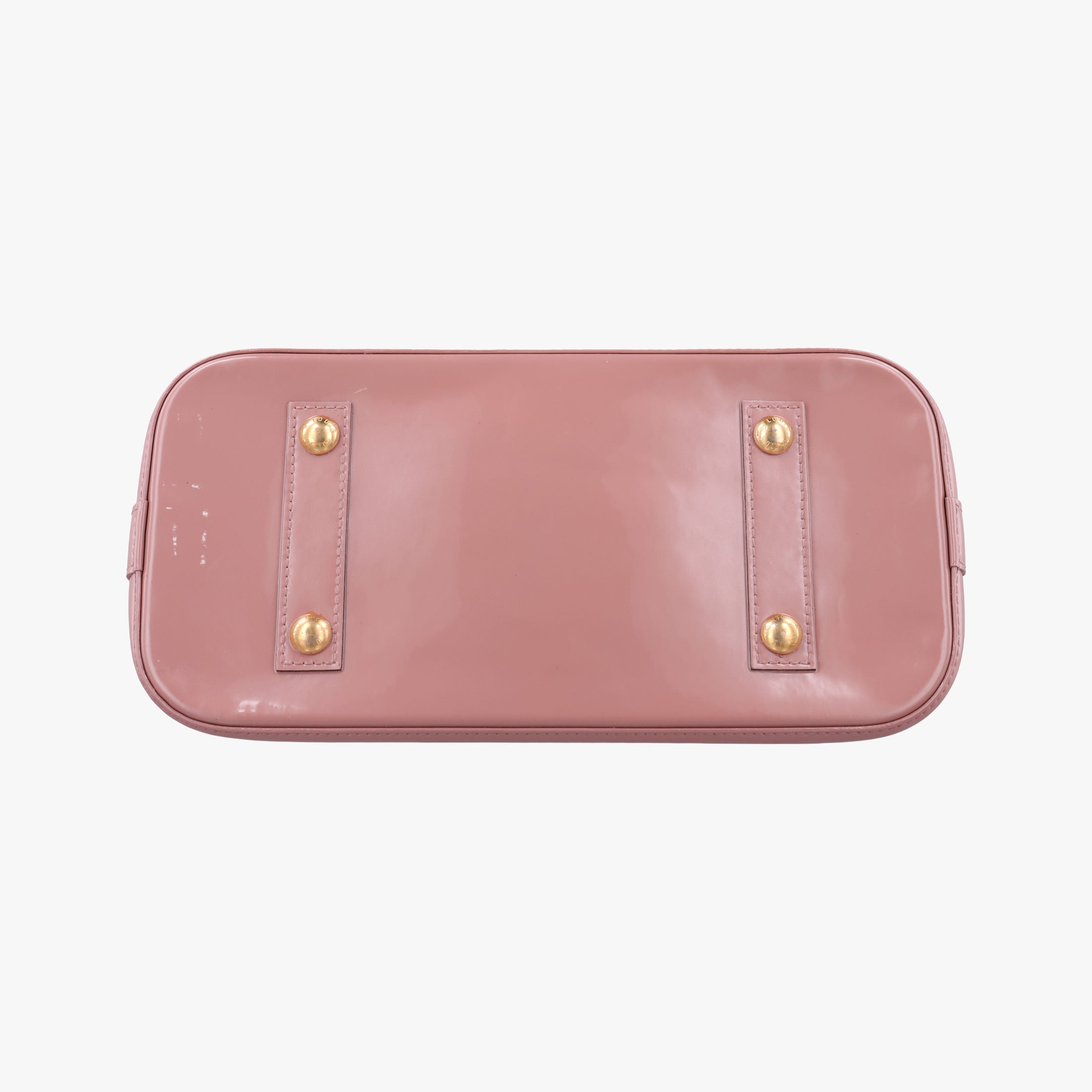 Secondhand Louis Vuitton ALMA PM Rose Velours Vernis M94767 handbag | stylenewstar