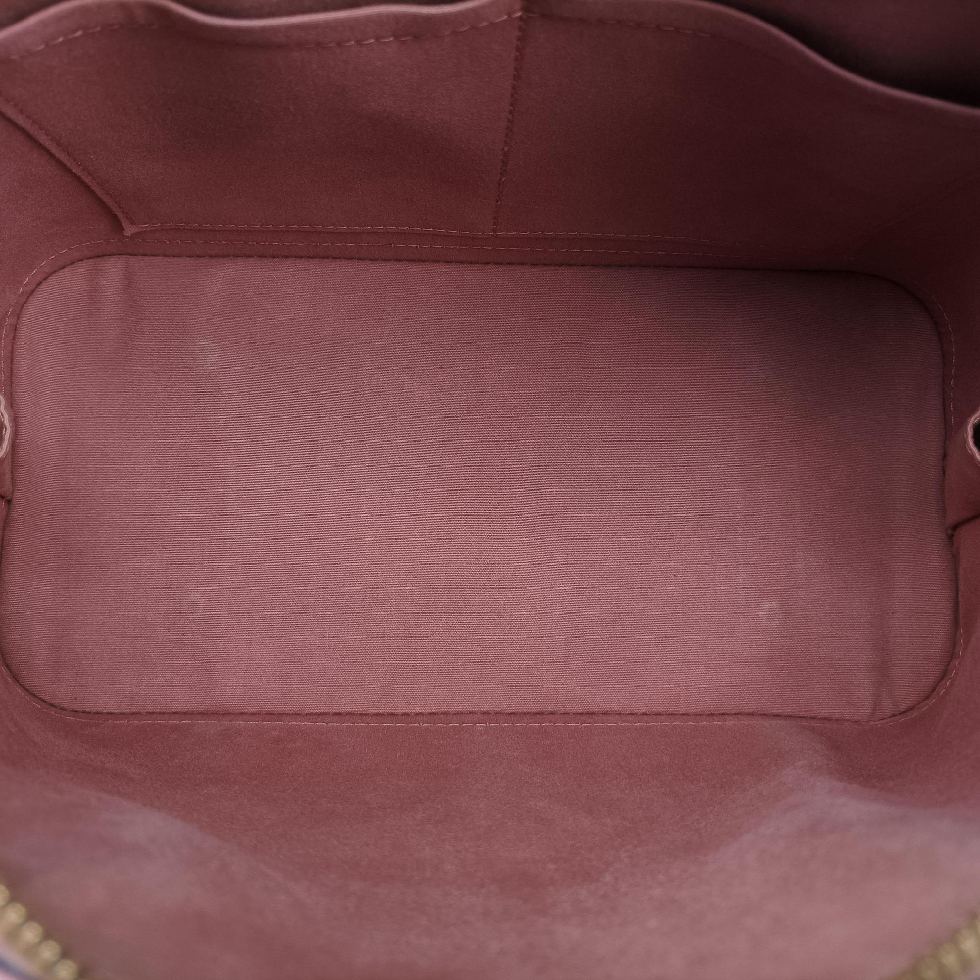 Secondhand Louis Vuitton ALMA PM Rose Velours Vernis M94767 handbag | stylenewstar
