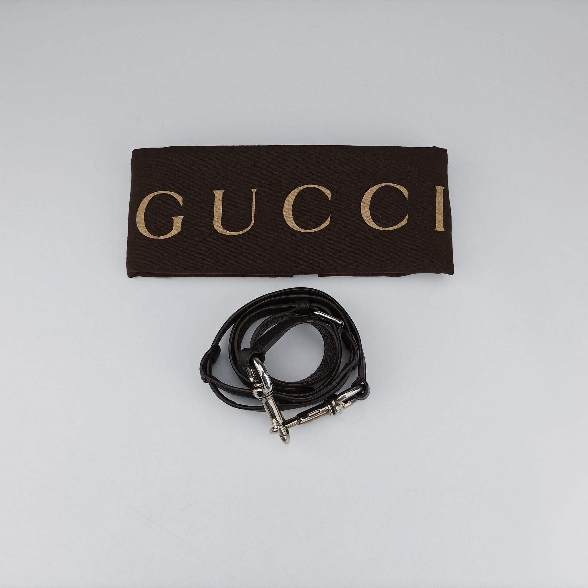 Pre-owned Gucci Briefcase business Brown leather 231850 shoulderbag | stylenewstar