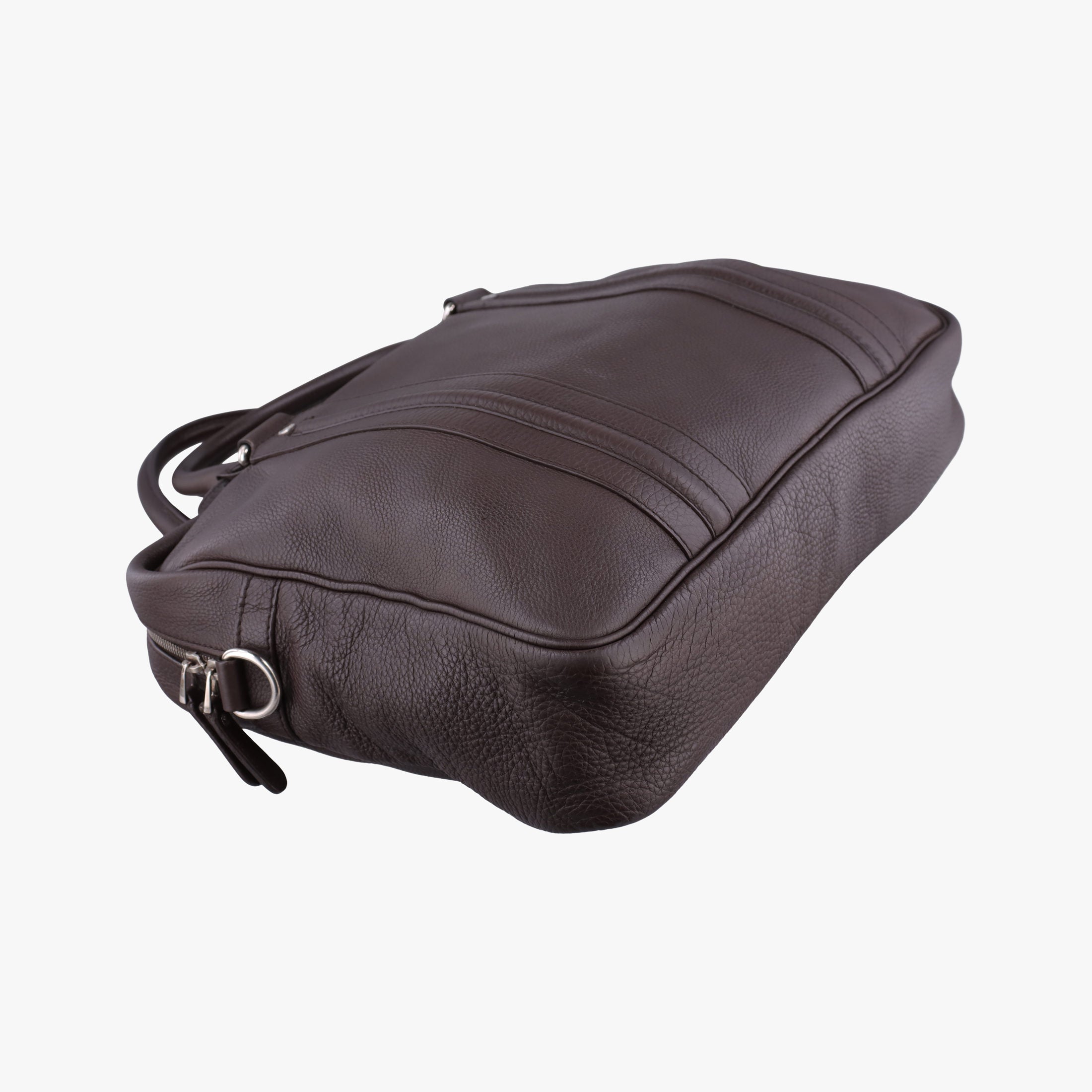 Pre-owned Gucci Briefcase business Brown leather 231850 shoulderbag | stylenewstar