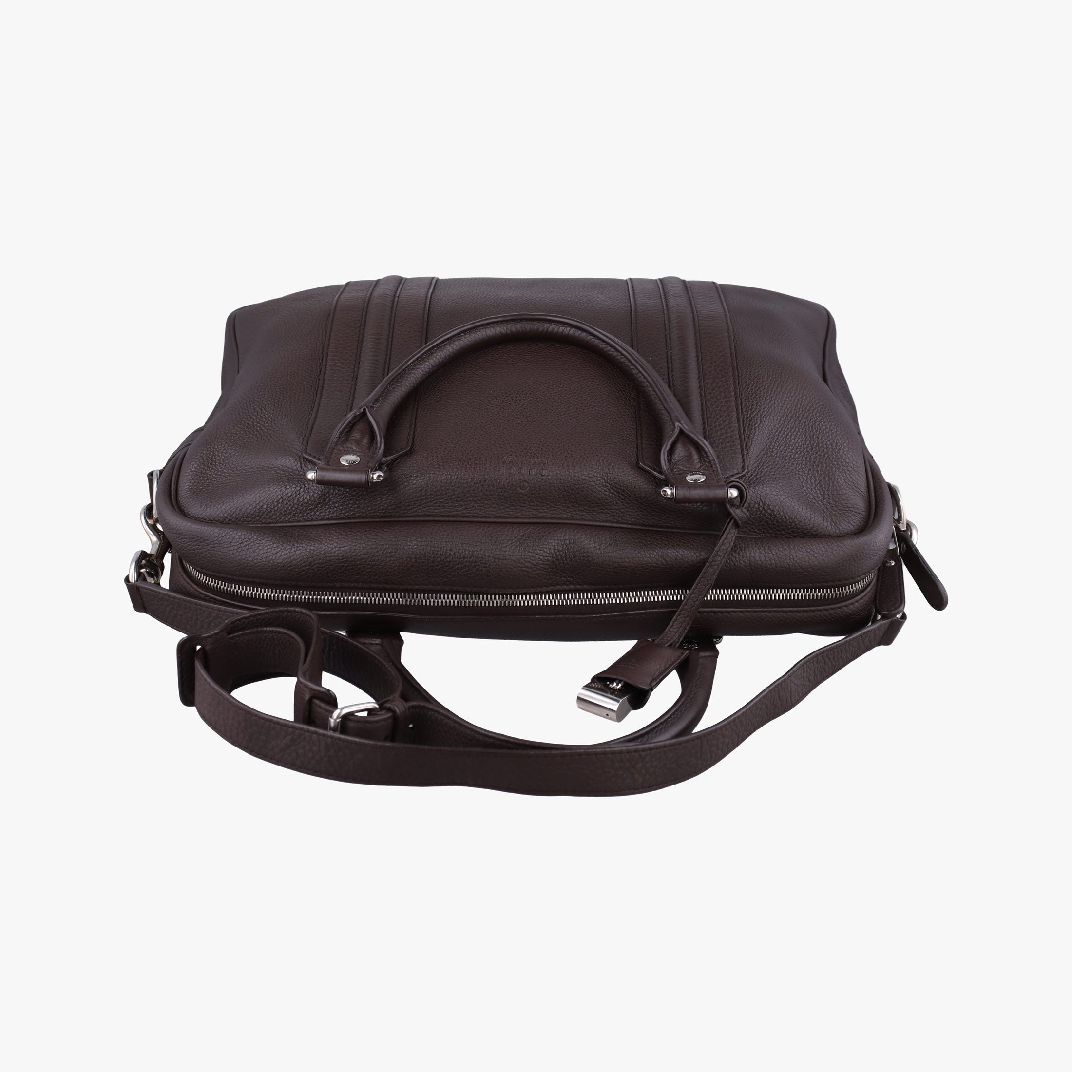 Pre-owned Gucci Briefcase business Brown leather 231850 shoulderbag | stylenewstar
